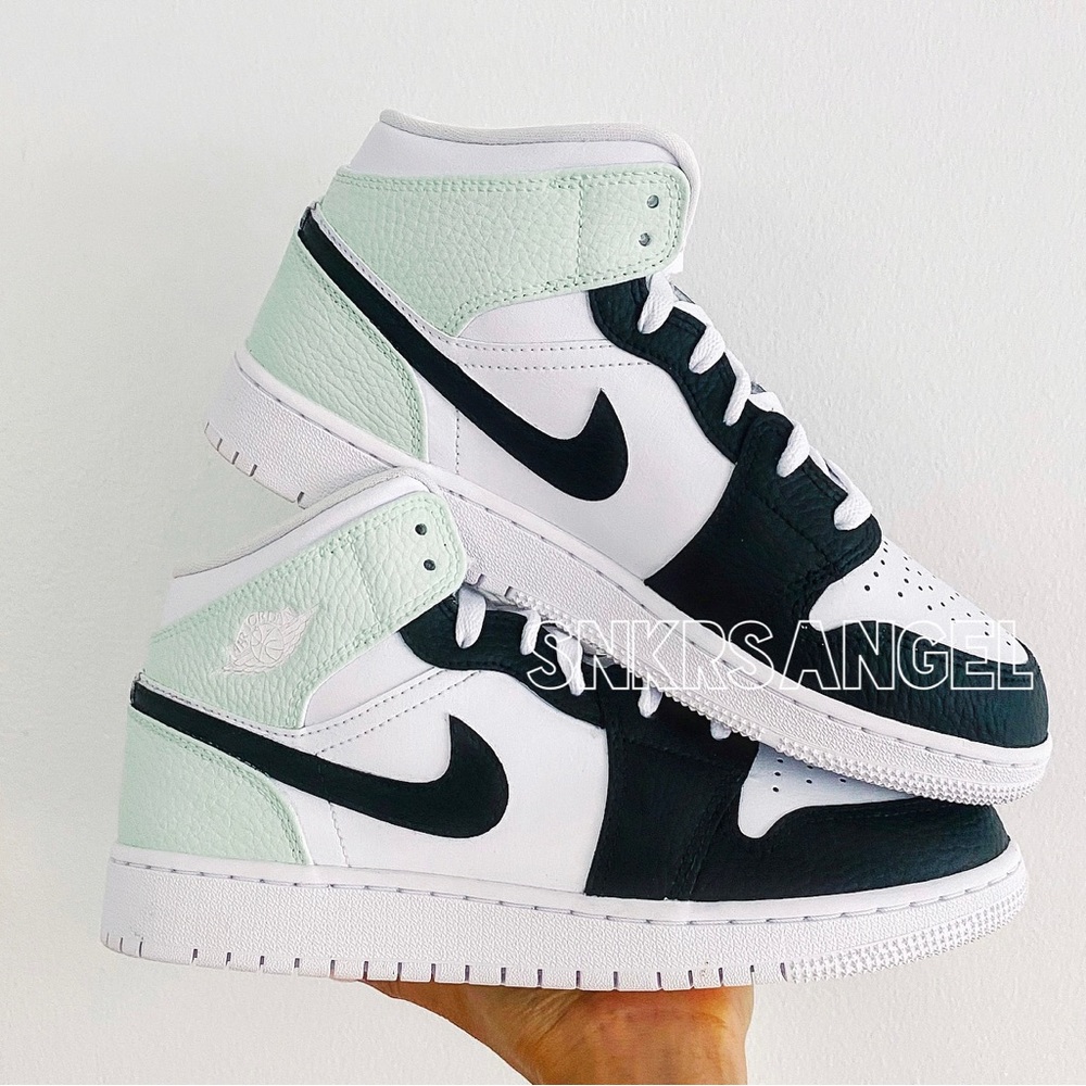 Nike custom air jordan 1 mid sneakers